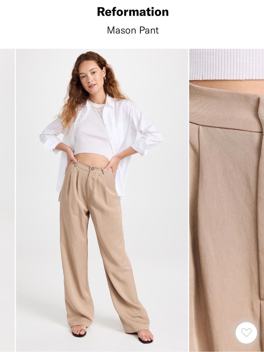 REFORMATION WOMENS MASON PANT!